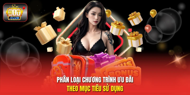 Phân loại chương trình ưu đãi theo mục tiêu sử dụng